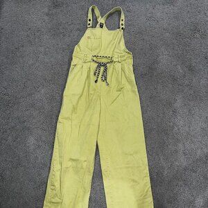 URBAN OUTFITTERS BDG Women's BRAT Green belted Dungarees-overalls -EUC - Size S